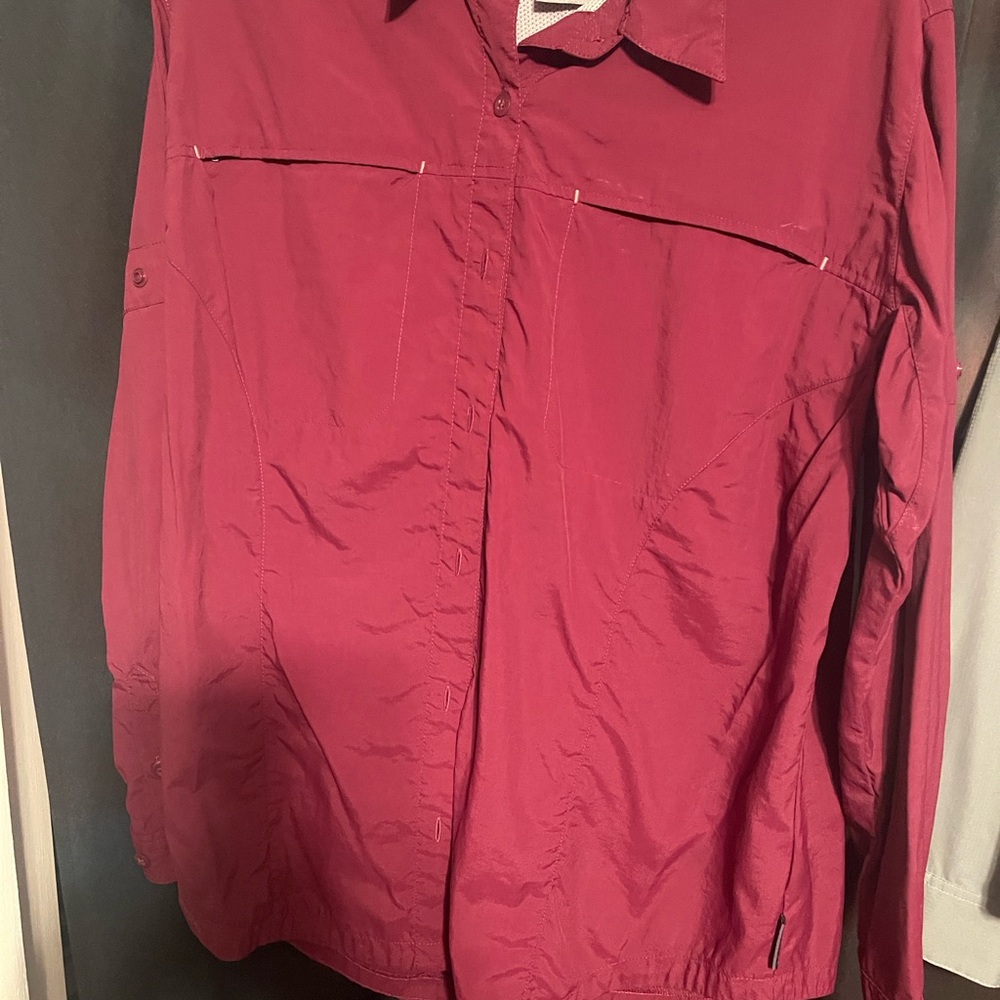 Red Button-Up Shirt